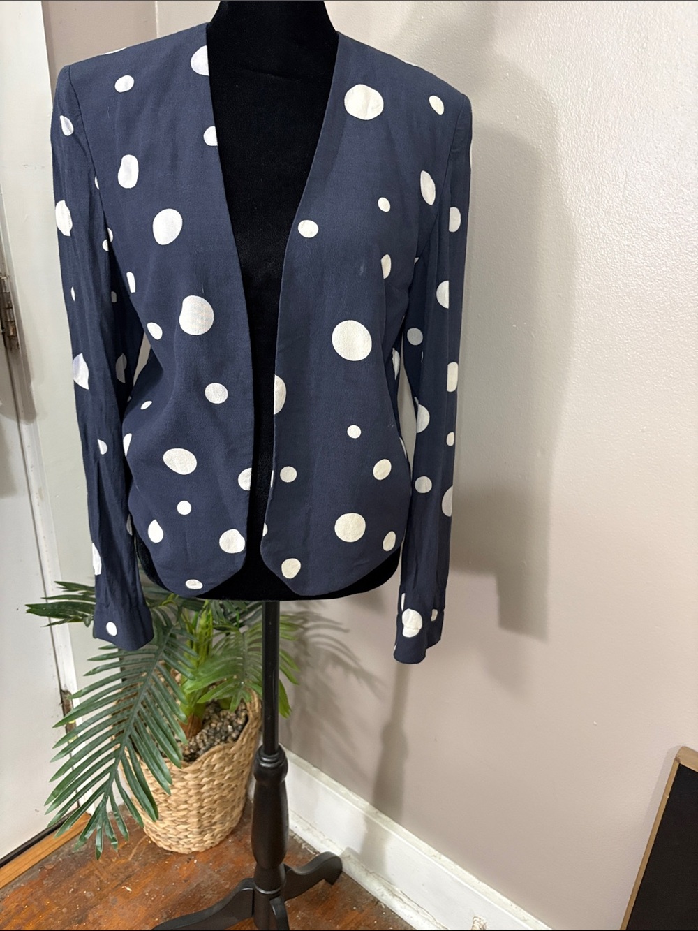 Sass & Bide Circular Motion Open Front Blazer Jacket women’s size medium